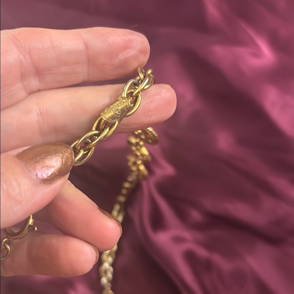 CHANEL Gold Necklace with Intricate Medallions - Picture 7 of 8